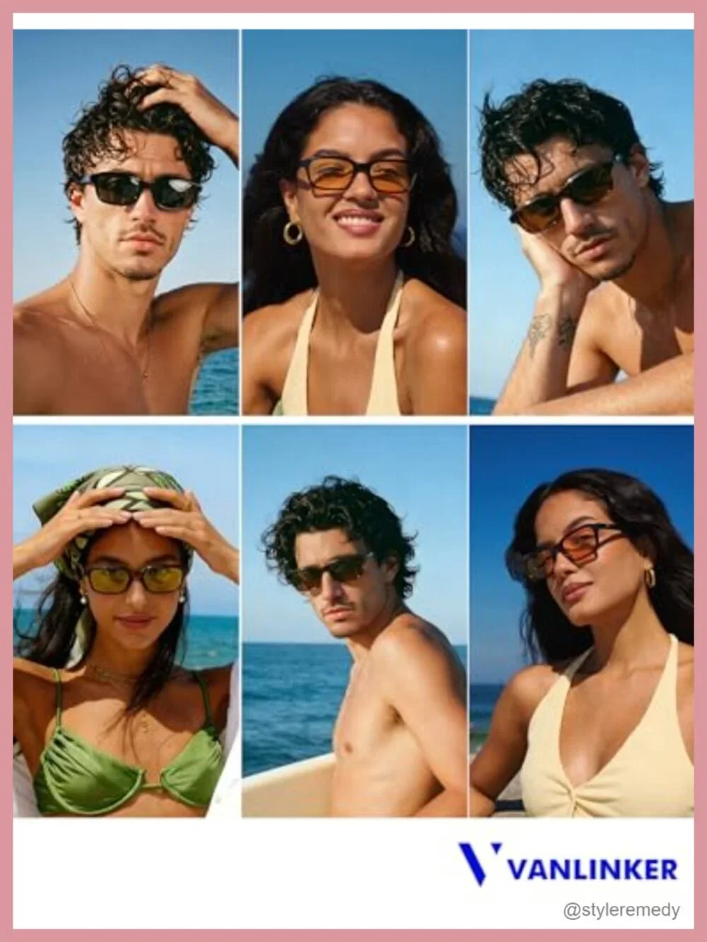 Retro Rectangle Polarized Sunglasses for Women Men